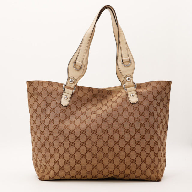 Face arrière Tote Horsebit Gucci toile GG Canvas occasion — AMANA Vintage