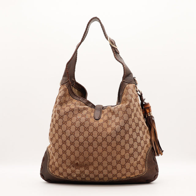 Détail du piston bambou doré Gucci New Jackie occasion authentique — AMANA Vintage