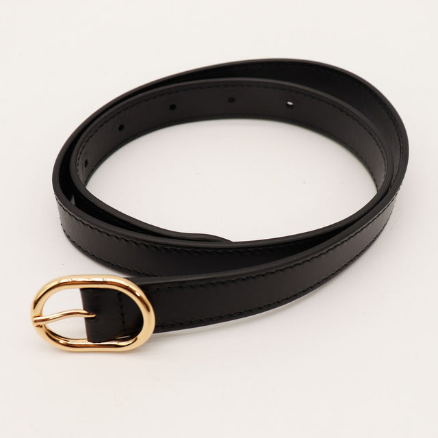 Anse cuir noir réglable boucle dorée Gucci Jackie — AMANA Vintage