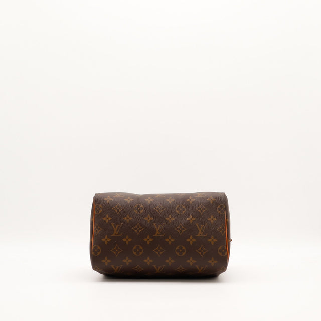 Vue du dessous Louis Vuitton Speedy 25 Monogram fond plat — AMANA Vintage