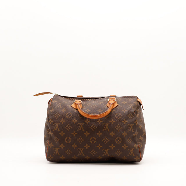 Vue de dos Louis Vuitton Speedy 35 toile Monogram — AMANA Vintage