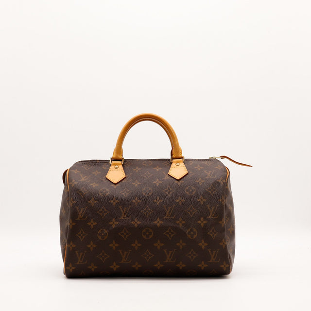 Sac Louis Vuitton Speedy 30 Toile Monogramme vue de face occasion authentique — AMANA Vintage