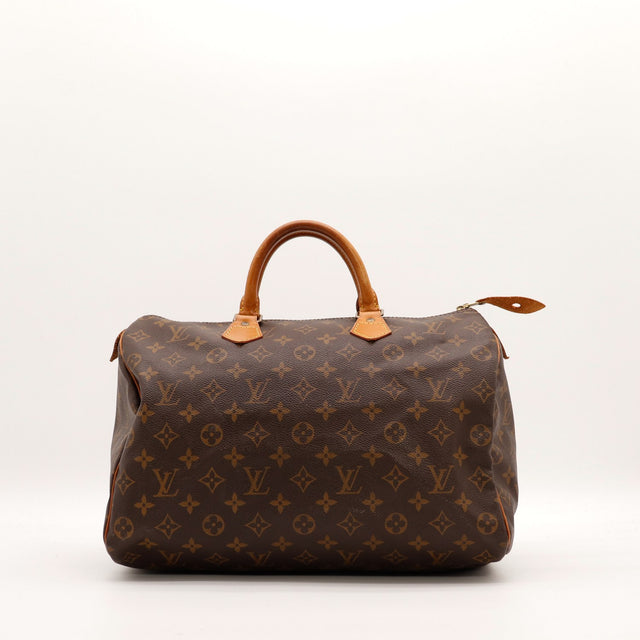 Sac Louis Vuitton Speedy 35 toile Monogram vue de face occasion authentique — AMANA Vintage