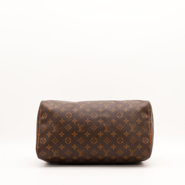 Vue du fond Louis Vuitton Speedy 35 toile Monogram — AMANA Vintage