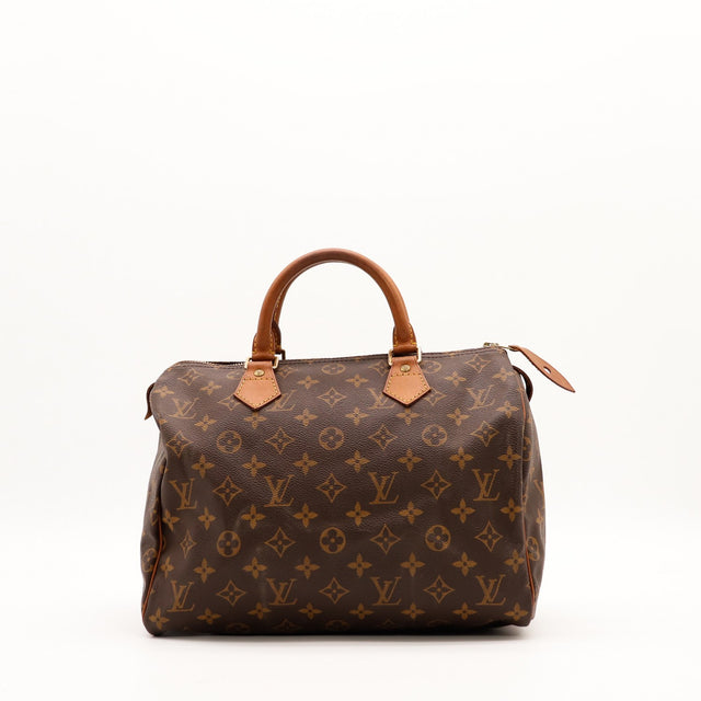 Sac Louis Vuitton Speedy 30 Toile Monogramme vue de face occasion authentique — AMANA Vintage