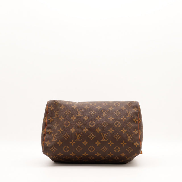 Intérieur Louis Vuitton Speedy 30 doublure textile marron propre — AMANA Vintage
