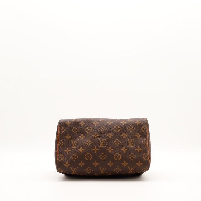 Vue du fond Louis Vuitton Speedy 25 toile monogramme — AMANA Vintage