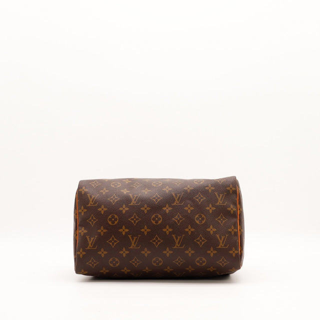 Vue du fond Louis Vuitton Speedy 30 toile monogrammée — AMANA Vintage