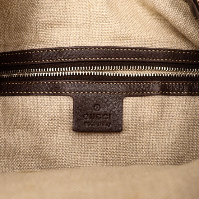 Intérieur doublure toile beige et marquage Gucci made in Italy — AMANA Vintage