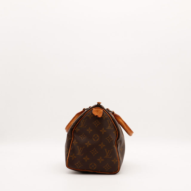 Vue de profil gauche Louis Vuitton Speedy 25 Monogram — AMANA Vintage