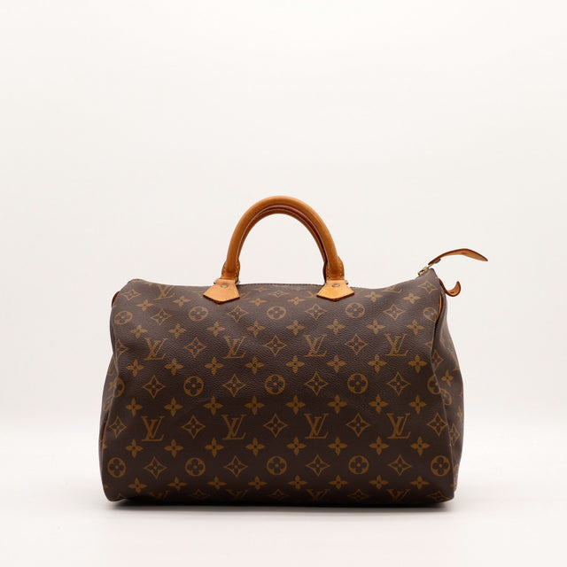 Sac Louis Vuitton Speedy 35 toile Monogram vue de face occasion authentique — AMANA Vintage