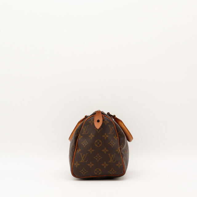 Sac Louis Vuitton Speedy 25 vue de cote toile Monogram occasion — AMANA Vintage