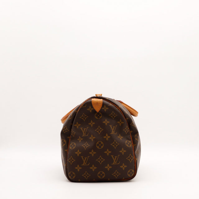 Louis Vuitton Speedy 35 vue du fond toile Monogram — AMANA Vintage