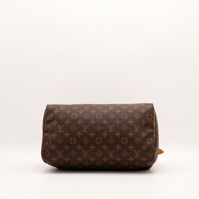 Intérieur Louis Vuitton Speedy 35 doublure textile marron occasion — AMANA Vintage