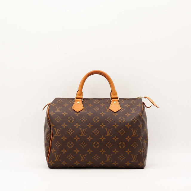 Sac Louis Vuitton Speedy 30 toile Monogram vue de face occasion authentique — AMANA Vintage