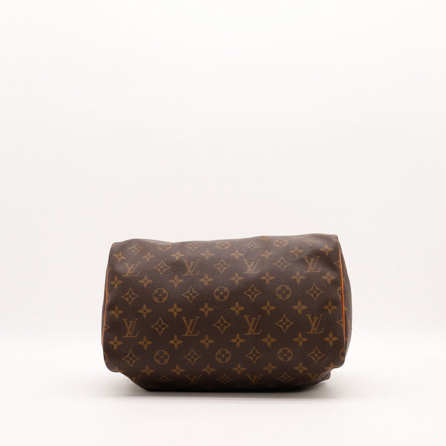 Intérieur Louis Vuitton Speedy 30 doublure textile marron propre — AMANA Vintage