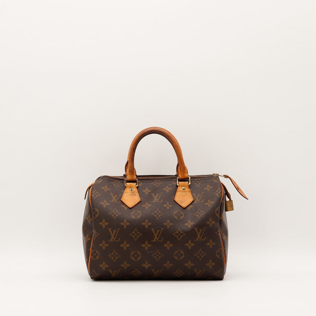 Sac Louis Vuitton Speedy 25 toile Monogram vue de face occasion authentique — AMANA Vintage