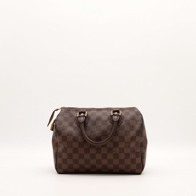 Vue de dos Louis Vuitton Speedy 25 Damier Ébène occasion — AMANA Vintage