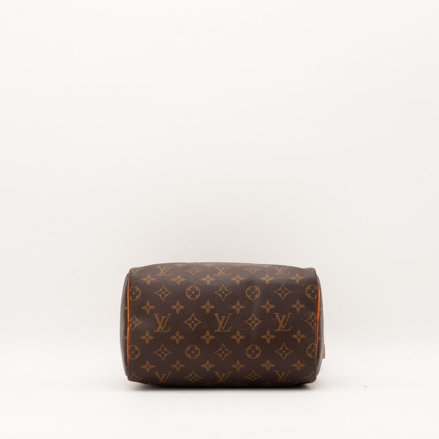 Louis Vuitton Speedy 25 vue laterale toile Monogram occasion authentique — AMANA Vintage