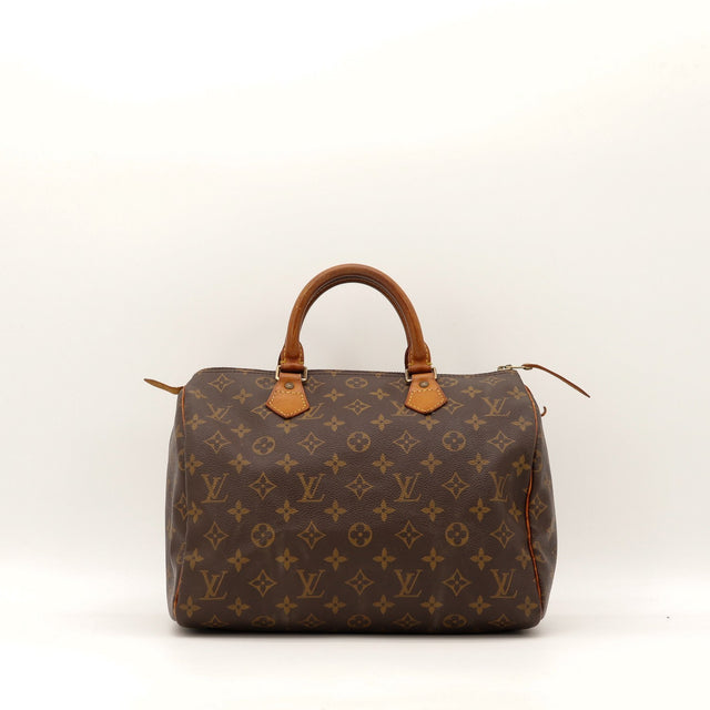 Sac Louis Vuitton Speedy 30 toile Monogram vue de face occasion authentique — AMANA Vintage