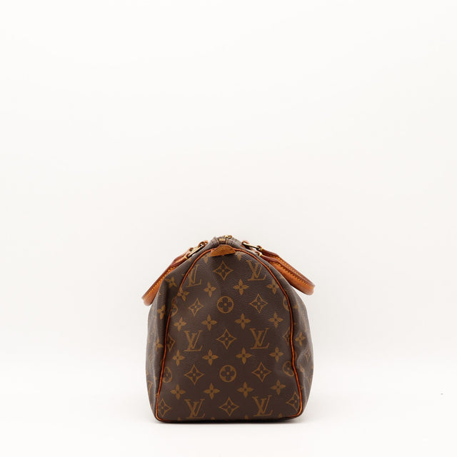 Louis Vuitton Speedy 30 profil latéral cuir vachette — AMANA Vintage