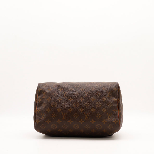 Louis Vuitton Speedy 30 vue du fond toile Monogram — AMANA Vintage