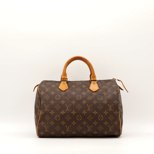 Sac Louis Vuitton Speedy 30 toile Monogramme vue de face occasion authentique — AMANA Vintage