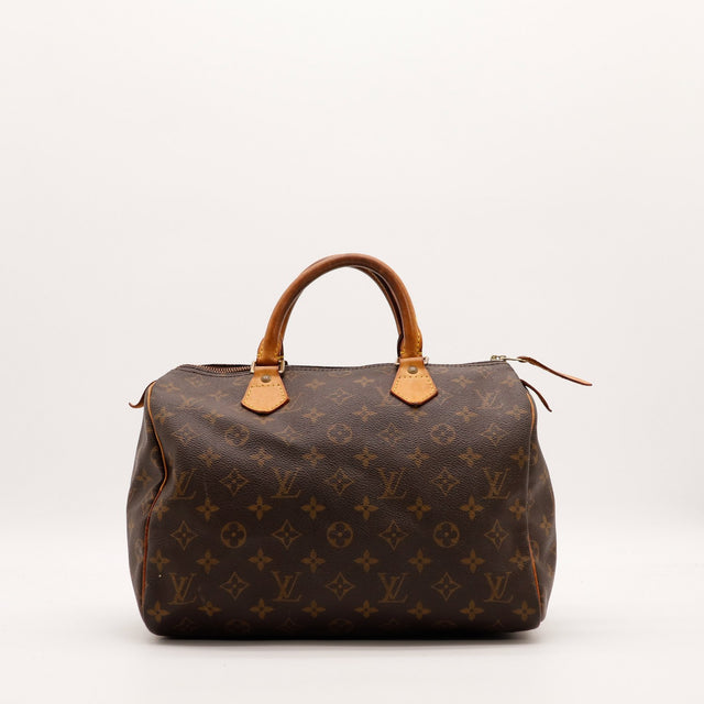 Sac Louis Vuitton Speedy 30 toile Monogram vue de face occasion authentique — AMANA Vintage