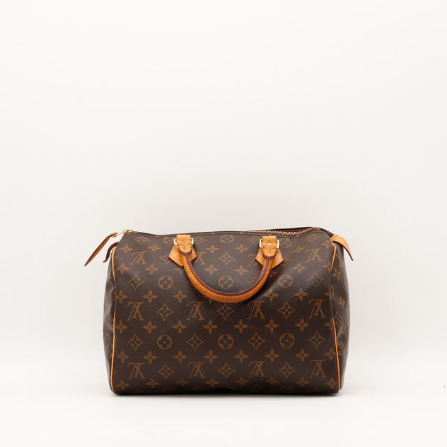 Sac Louis Vuitton Speedy 30 vue arrière toile Monogram occasion authentique — AMANA Vintage