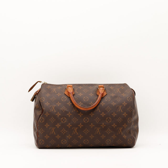 Louis Vuitton Speedy 35 face arrière toile Monogram — AMANA Vintage