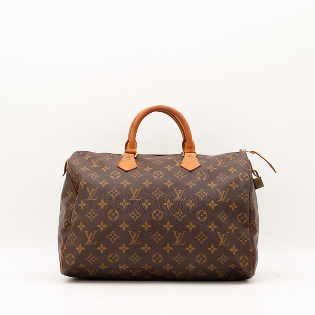 Sac Louis Vuitton Speedy 30 toile Monogram vue de face occasion authentique — AMANA Vintage