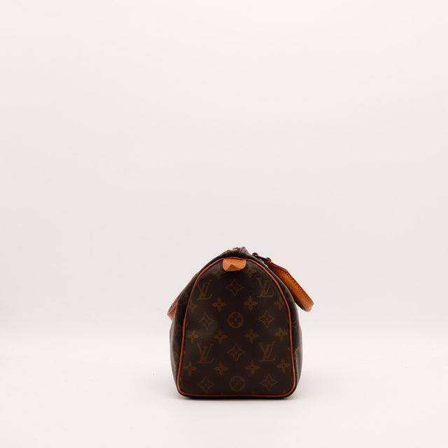 Vue de dessus Louis Vuitton Speedy 30 fermeture zip toile monogramme — AMANA Vintage