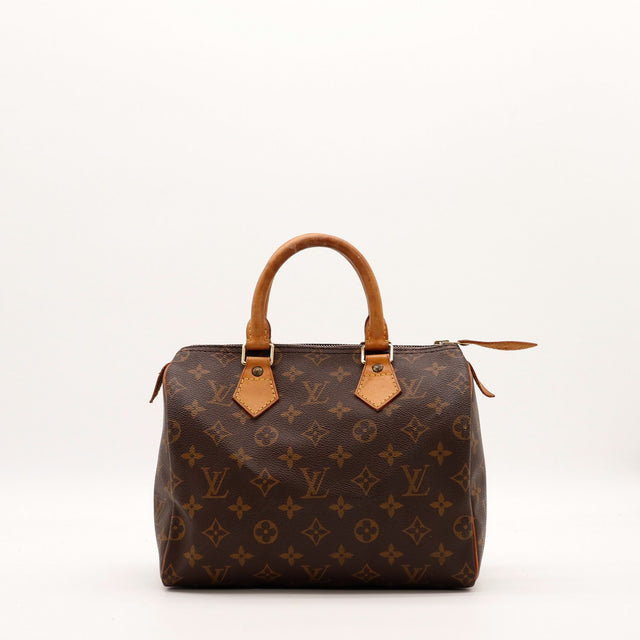 Sac Louis Vuitton Speedy 25 toile Monogram vue de face occasion authentique — AMANA Vintage