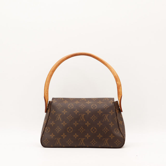 Sac Louis Vuitton Mini Looping vue de dos toile Monogram — AMANA Vintage