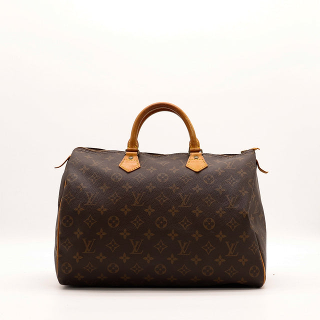 Sac Louis Vuitton Speedy 40 toile Monogram vue de face occasion authentique — AMANA Vintage