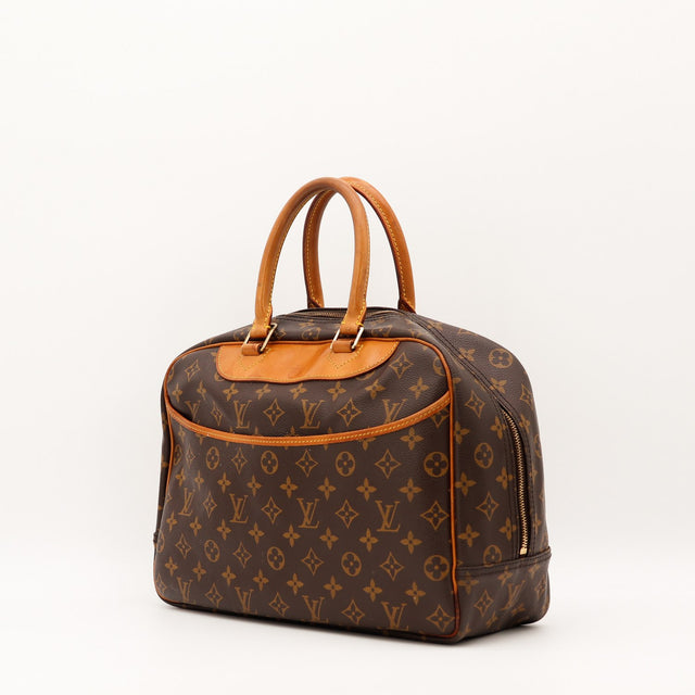Sac Louis Vuitton Deauville toile Monogram vue trois quarts occasion authentique — AMANA Vintage