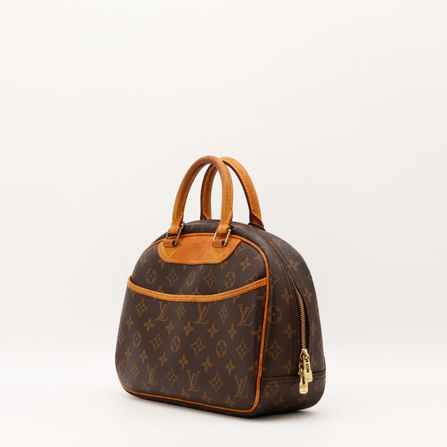Sac Louis Vuitton Trouville vue trois quarts poche frontale occasion authentique — AMANA Vintage