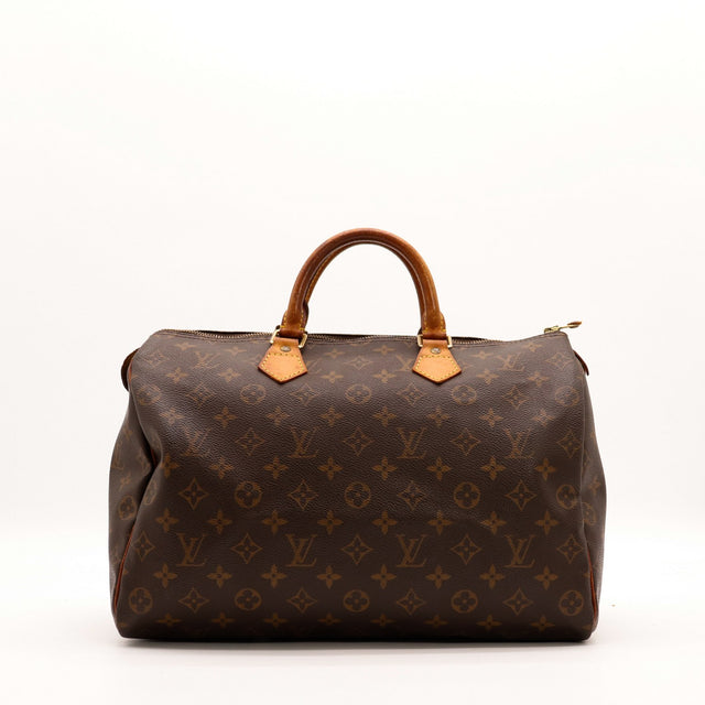 Sac Louis Vuitton Speedy 35 toile Monogram vue de face occasion authentique — AMANA Vintage