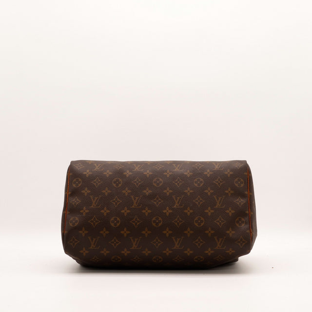 Intérieur Louis Vuitton Speedy 35 doublure textile marron propre — AMANA Vintage