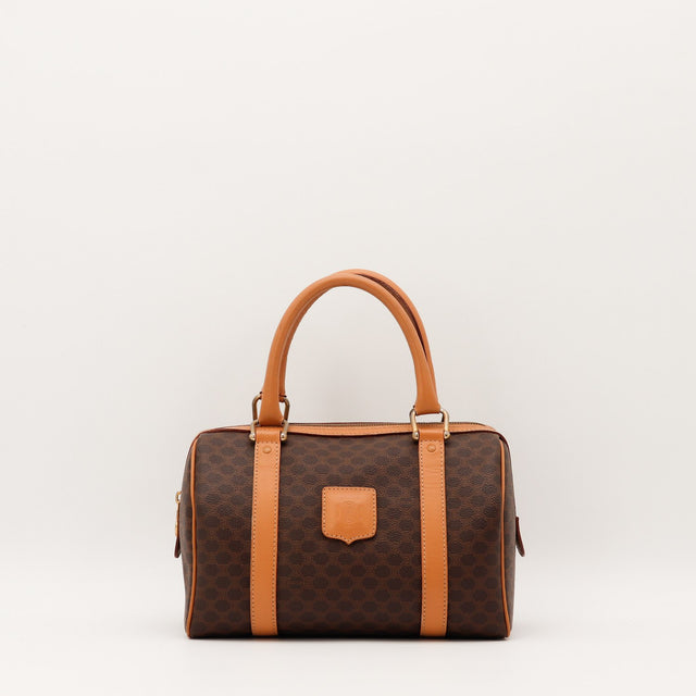 Sac Céline Boston toile Macadam vue de face occasion authentique — AMANA Vintage