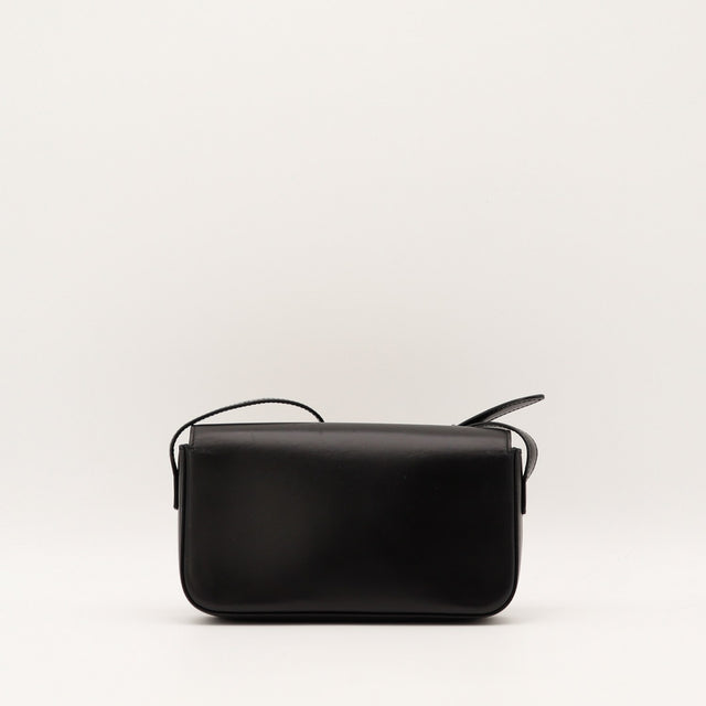 Sac Céline Triomphe Classique cuir noir vue arrière occasion authentique — AMANA Vintage