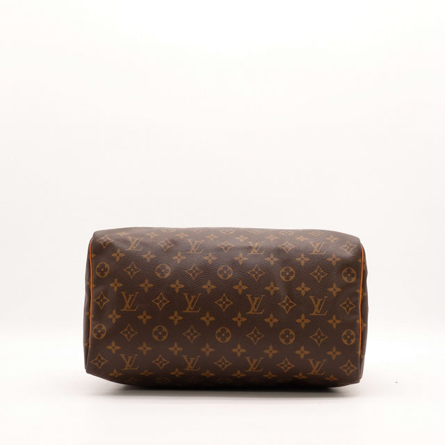 Vue du fond Louis Vuitton Speedy 35 toile Monogram — AMANA Vintage