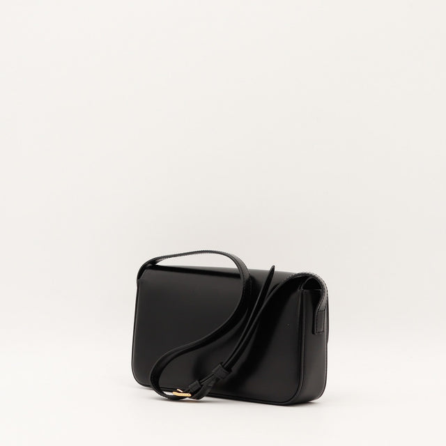 Sac Céline Triomphe cuir noir vue de côté occasion authentique — AMANA Vintage