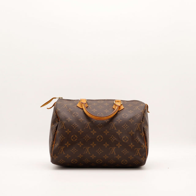 Louis Vuitton Speedy 30 vue de face dos Toile Monogram occasion — AMANA Vintage