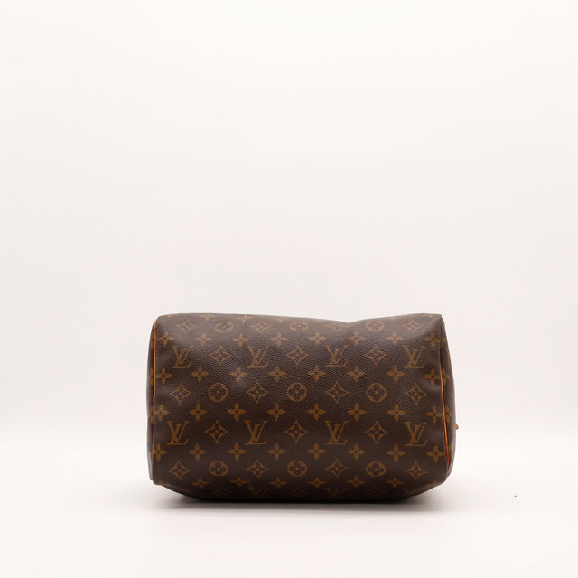 Louis Vuitton Speedy 30 vue du fond Toile Monogram — AMANA Vintage