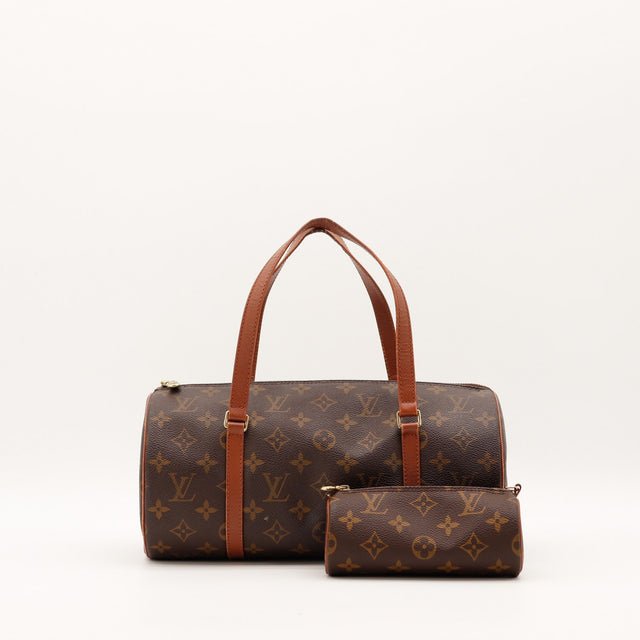 Sac Louis Vuitton Papillon 30 toile Monogram avec pochette vue de face occasion authentique — AMANA Vintage