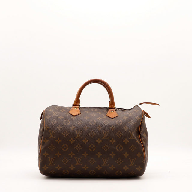 Sac Louis Vuitton Speedy 30 toile Monogram vue de face occasion authentique — AMANA Vintage
