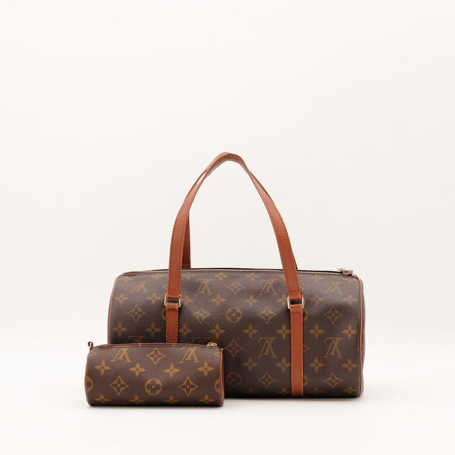 Louis Vuitton Papillon 30 toile Monogram vue de trois quarts occasion authentique — AMANA Vintage