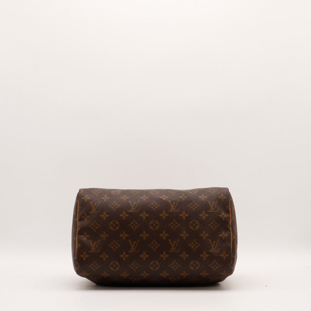 Vue du dessous Louis Vuitton Speedy 30 toile Monogram — AMANA Vintage