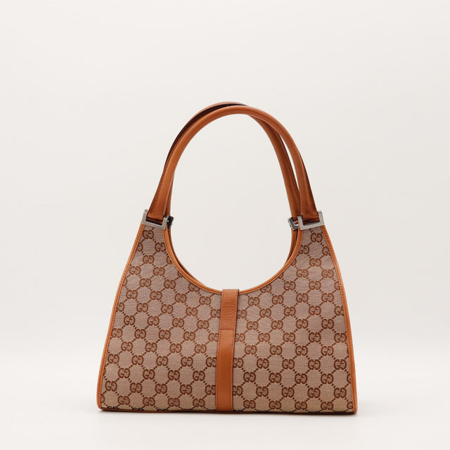 Sac Gucci Jackie vue de face anses cuir occasion authentique — AMANA Vintage